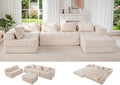 MAXYOYO 6-Seater U-Shaped Modular Sectional Sofa Couch by MAXYOYO