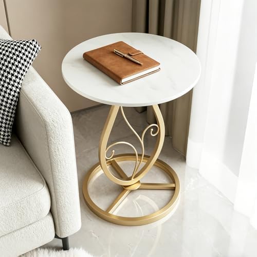 Round End Table Living Room, Small Side Table - Image 3