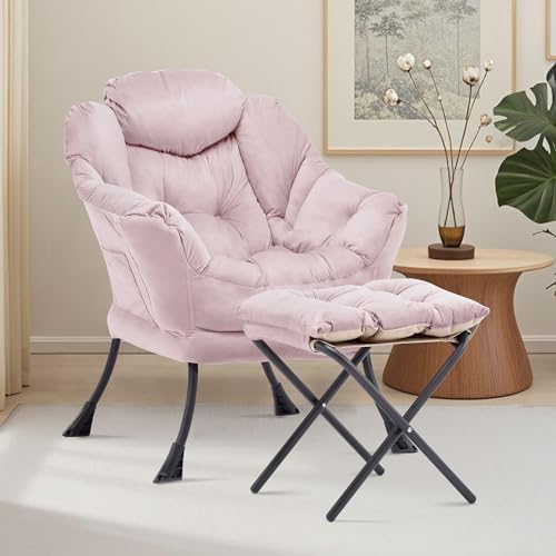 Lazy Chair with Ottoman, Comfy Reading Chair - Image 2