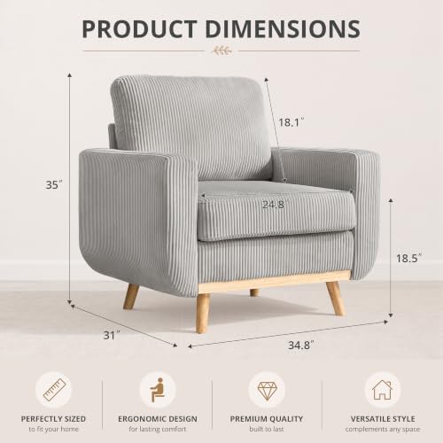 Accent Chair for Bedroom, Reading Chair - Image 2