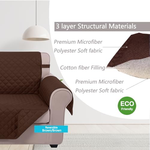 U-NICE HOME 4 Seater Sofa Cover 91''Large Couch Cover - Image 4