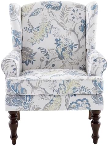 High Back Wingback Accent Chair, Upholstered Single Armchair Sofa - Image 7