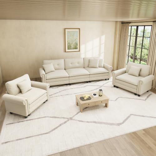 HERA'S HOUSE Modular Sectional Sofa and Chair Set by HERASHOUSE