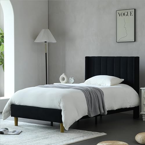 YUHUASHI Twin Bed Frame，Platform Bed by YUHUASHI