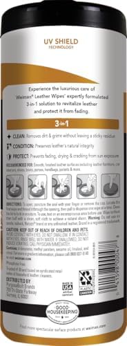 Weiman Leather Cleaner, Conditioner & Protector, 4 Pack, Car Interior - Image 2