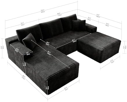 Boneless Couch Modular Sectional Sofa Cloud Couch - Image 2