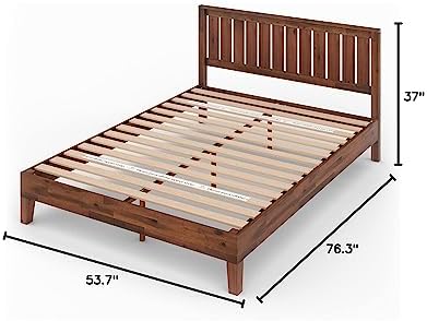 Zinus Vivek Deluxe Wood Platform Bed Frame - Image 2