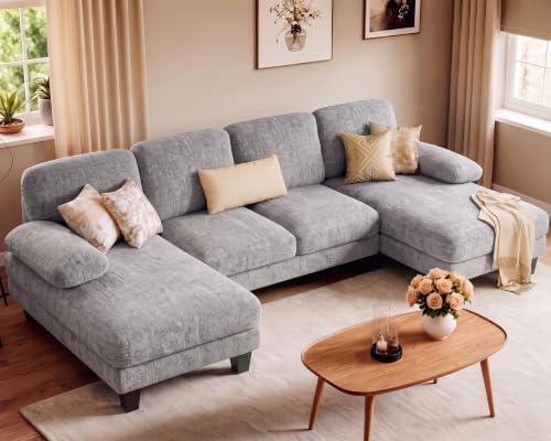Furniwell U-Shaped Convertible Sectional Sofa Couch by WellFurnitureHomeLifeWell