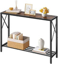 Tajsoon Console Table 41.8", 2 Tier Industrial Entryway Table by Tajsoon