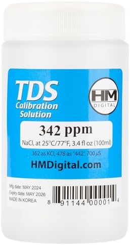 HM Digital C342 TDS and EC Calibration Solution, 342 ppm, 90 ml Volume - Image 3