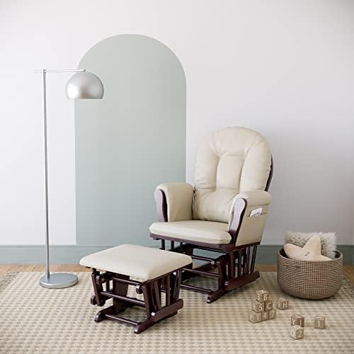 Storkcraft Premium Hoop Glider & Ottoman, Espresso - Image 2