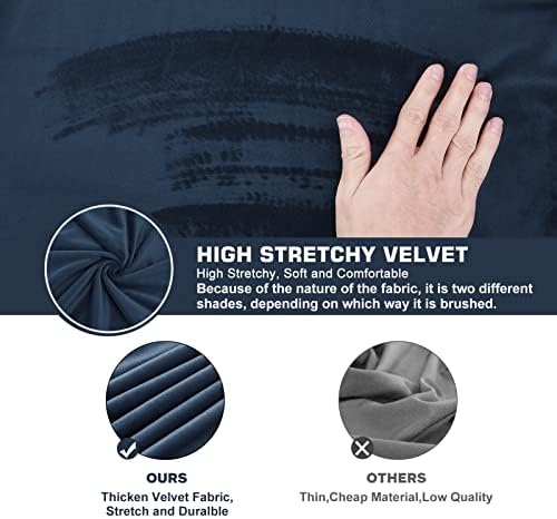 NeColorLife Velvet Square & Rectangular Ottoman Cover - Image 3