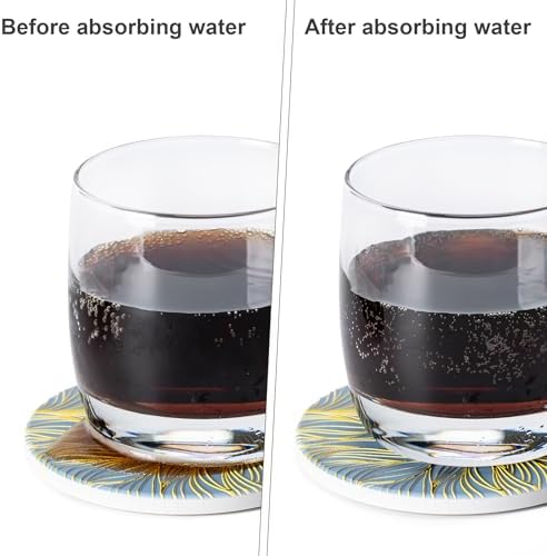 6Pcs Absorbent Coasters Set - Image 4