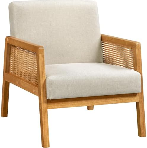 Yaheetech Rattan Accent Chair, Boho Vintage Armchair by Yaheetech