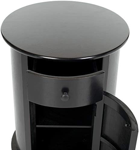 SAFAVIEH Tabitha Wood Side Table, 17.7" Red AMH5712E - Image 7