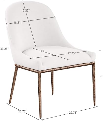 Meridian Furniture 88037Cream-SC Ferro Collection Modern | Contemporary Dining - Image 2