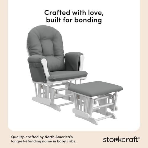 Storkcraft Premium Hoop Glider & Ottoman - Image 4