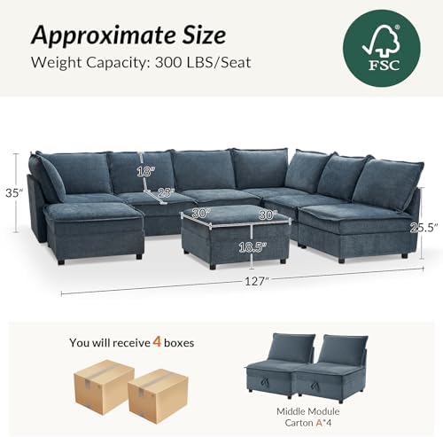 HULALA HOME Modular Sectional Sofa - Image 2