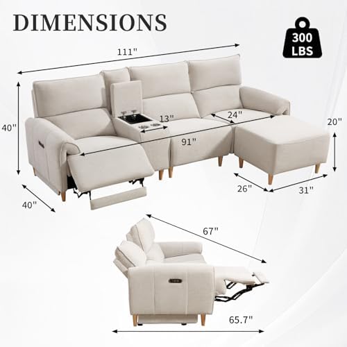 ANJ 3-Seater Left Recliner Sofa - Image 2