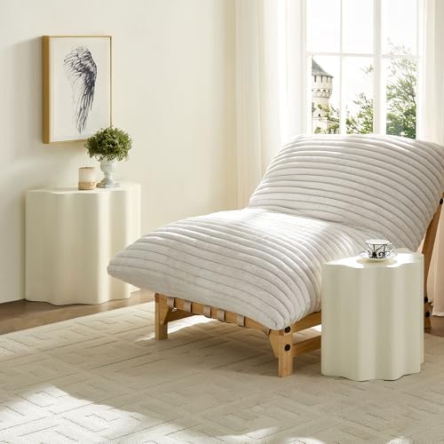 JUSTONE Set of 2 Round Coffee Tables, Modern Minimalist Accent End Tables - Image 6
