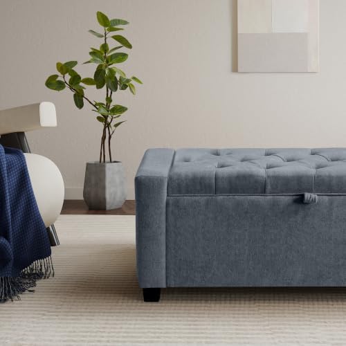 GRAINELL 42.13” Storage Ottoman Bench, Upholstered Tufted Bedroom Bench - Image 4