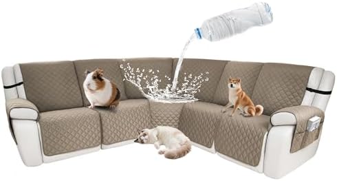 Waterproof Sectional Reclining Couch Covers L Shaped Recliner Sectional Sofa by ROFASVCO