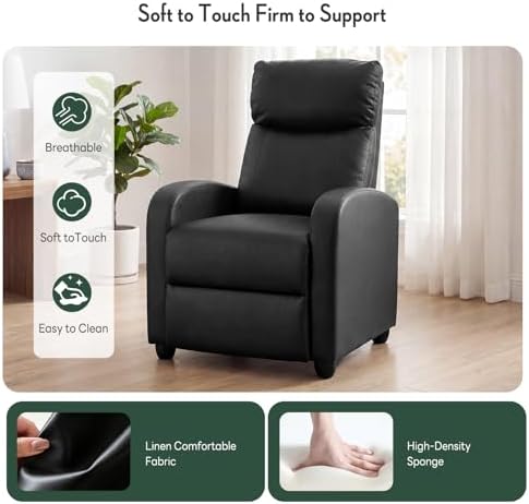 Recliner Chair, Recliner Sofa PU Leather - Image 6