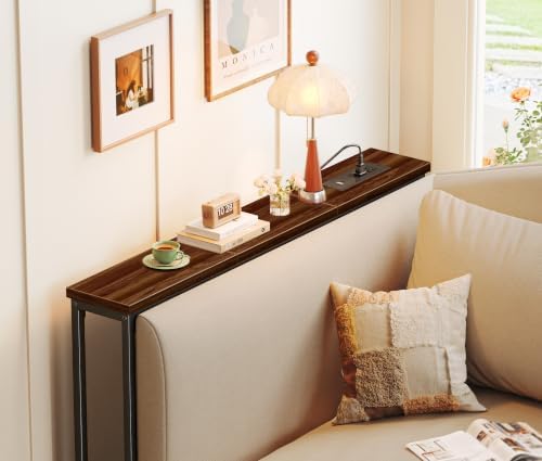 SUPERJARE 39.4 inch Narrow Behind Couch Table - Image 2