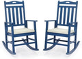 VINGLI Outdoor Rocking Chair Set of 2 Wood Rocking Chair by VINGLI