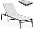 Ciokea Aluminum Chaise Lounge Ourdoor by CIOKEA