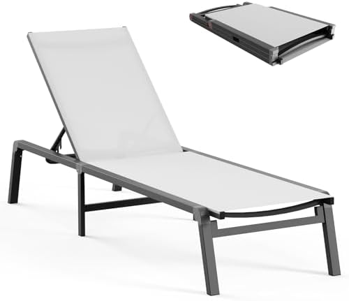 Ciokea Aluminum Chaise Lounge Ourdoor by CIOKEA