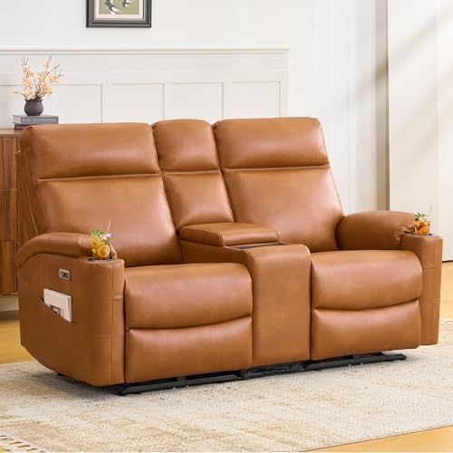 Power Recliner Loveseat, Electric Reclining Sofa by PALLOMEAdventureHouse