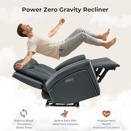 CHITA 3 Seater Genuine Leather Power Reclining Sofa, Zero Gravity - Image 3