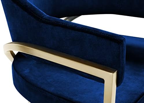 Meridian Furniture 553Navy-C Madelyn Collection Modern | Contemporary Velvet - Image 7