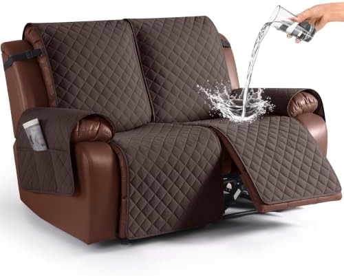 KinCam Waterproof Oversized Loveseat Recliner Cover, Non-Slip Reclining Couch by KinCam