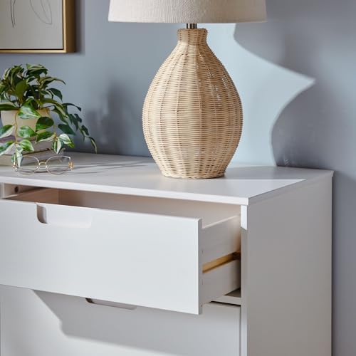 Walker Edison Sloane 6-Drawer Groove Handle Solid Wood Dresser, 52 Inch - Image 5