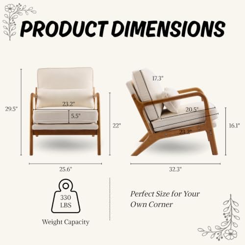 Karl home Mid-Century Modern Accent Reading Chair - Image 2