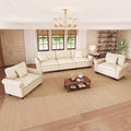 PHI VILLA Modular Sectional Sofa and Cloud Chair Set Living Room 3-Piece by PHIVILLA