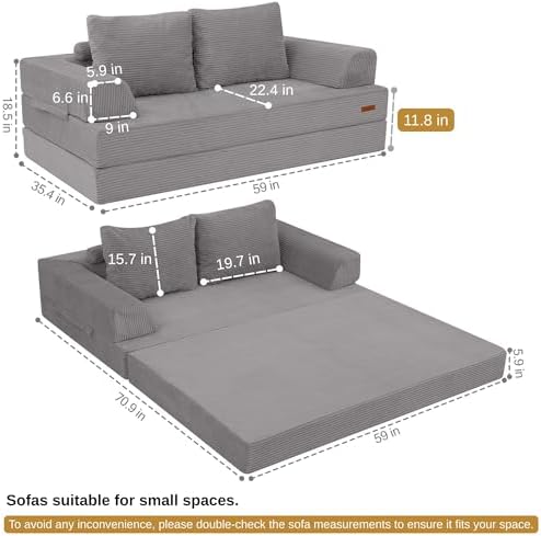 COMAX Convertible Futon Sofa Bed - Image 2