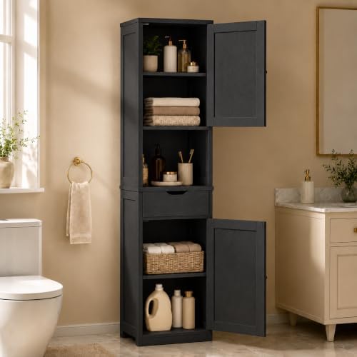 Walsunny Tall Bathroom Storage Cabinet by Walsunny