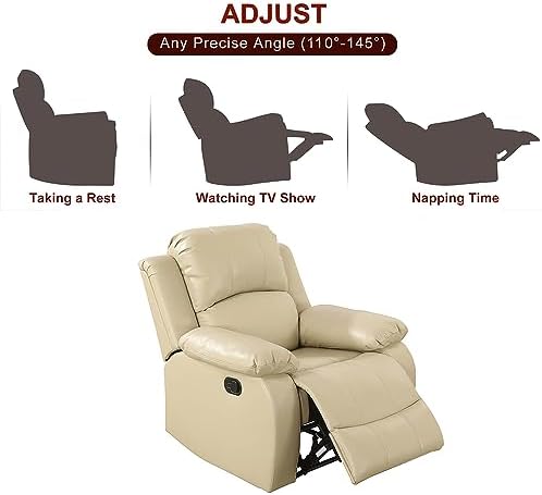A Ainehome Living Room Furniture Set Leather Recliner Sofa Set Loveseat Chair - Image 5