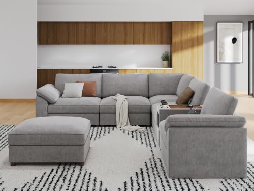 EASE MOOSE Cloud Modular Sofa, Oversized L Shape Sectional Sofa - Image 4