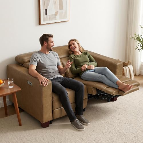 MCombo Zero Wall Hugger Power Loveseat Recliner Sofa - Image 2