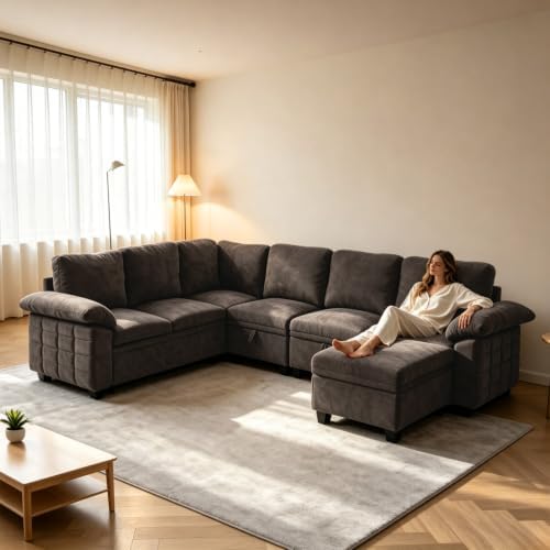 Modern L-Shape Sleeper Sofa - Image 3