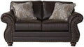 Leinster Faux Leather Loveseat by RoundhillFurniture