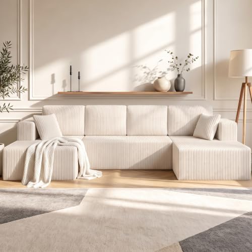 130" U-Shaped Boneless Couch - Image 7