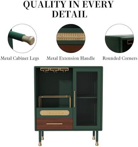 ARTPOWER Modern Coffee Bar Cabinet - Image 4