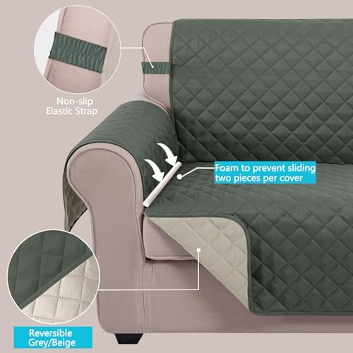 U-NICE HOME Reversible 23''Recliner Small Chair Cover - Image 3