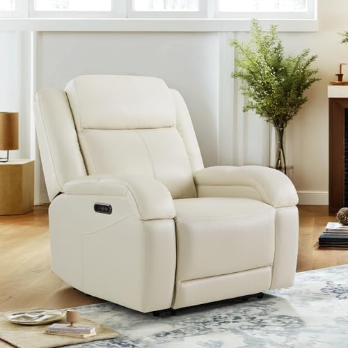 Watson & Whitely Oversized Genuine Leather Power Recliner Chair - Image 2