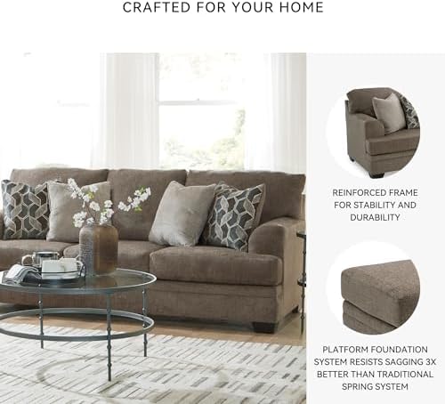 Signature Design by Ashley Stonemeade 3 Seat Chenille Sofa - Image 5